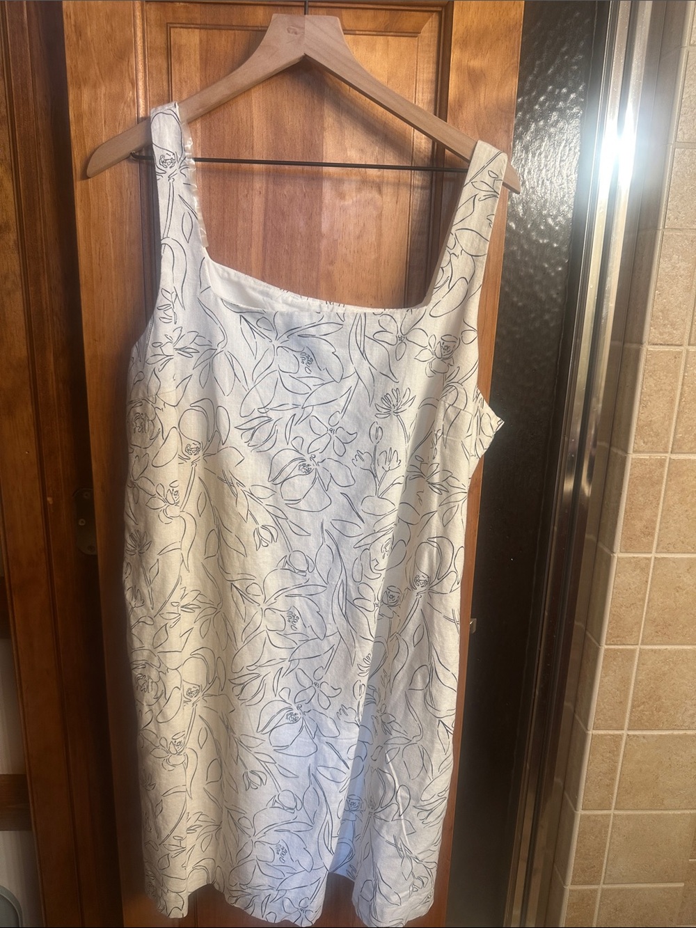 a new day Cream Floral-Print Midi Dress